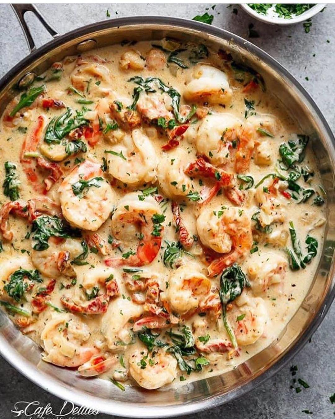 Creamy Garlic Butter Tuscan Shrimp – Bir Diyet