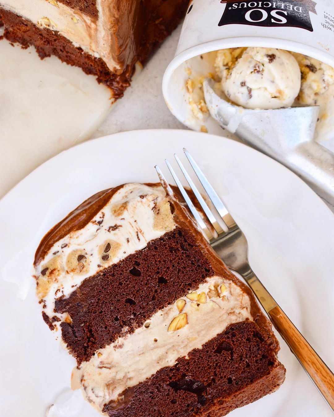 VEGAN CHOCOLATE ICE CREAM CAKE! BEST Chocolate cake W/ LAYERS OF Cookie ...