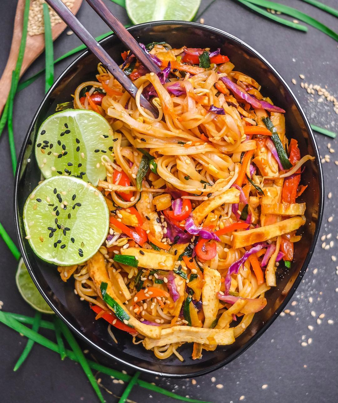 (Noodle recipe below!) Craving some pad thai i made this bowl of pad ...