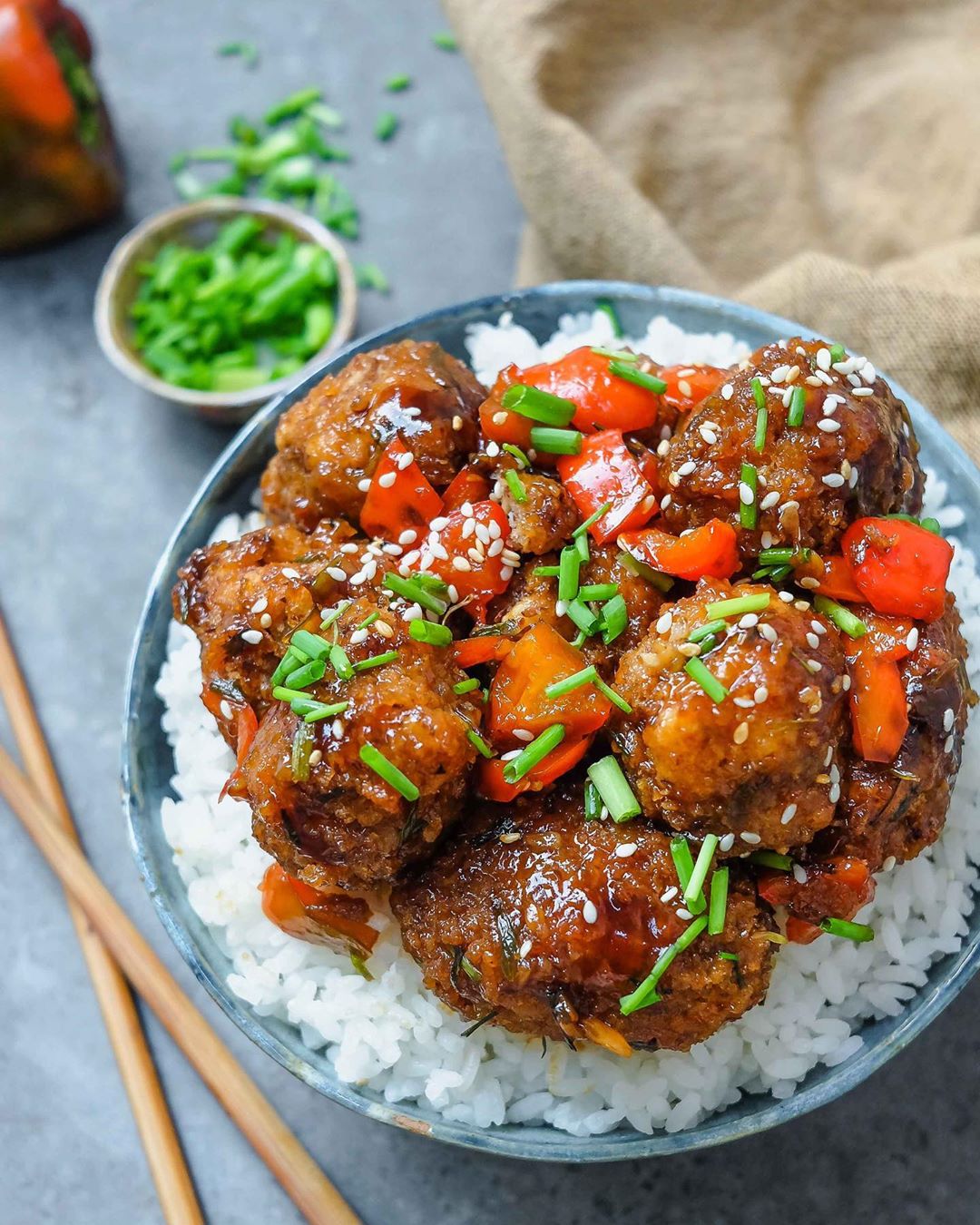 “Chicken” teriyaki rice bowl, anyone? I made this using the fried ...